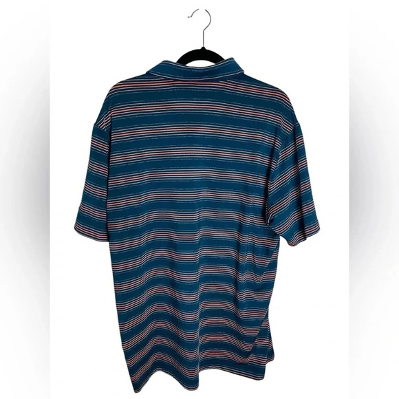 Men’s Under Armour Loose Heat Gear Blue & Orange Striped Size XL - Picture 4 of 4